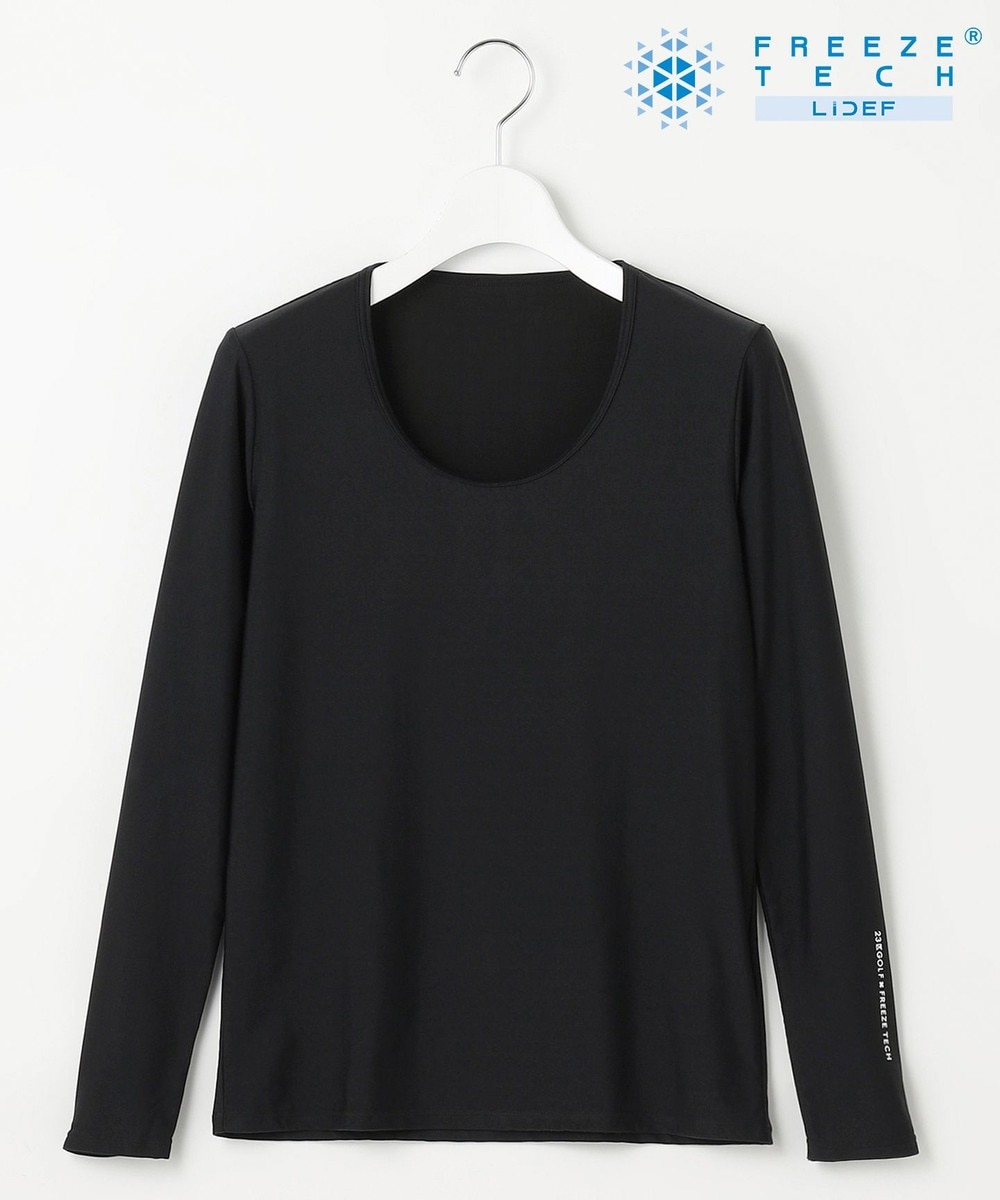 【オンワード】 23区GOLF>トップス 【WOMEN】氷撃シリーズ【接触冷感/防臭/UVケア/吸水速乾】クルーネック インナー ブラック 1 レディース 【オンワード】 23区GOLF>トップス 【WOMEN】氷撃シリーズ【接触冷感/防臭/UVケア/吸水速乾】クルーネック インナー ブラック 1 レディース