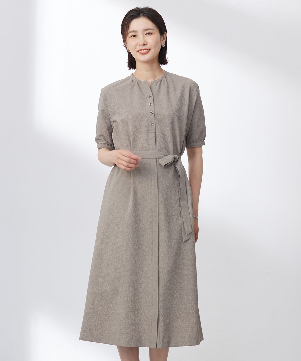 【オンワード】 J.PRESS LADIES>ワンピース 【洗える・吸水速乾】DRYライトサッカー ワンピース モカ 9 レディース 【オンワード】 J.PRESS LADIES>ワンピース 【洗える・吸水速乾】DRYライトサッカー ワンピース モカ 9 レディース