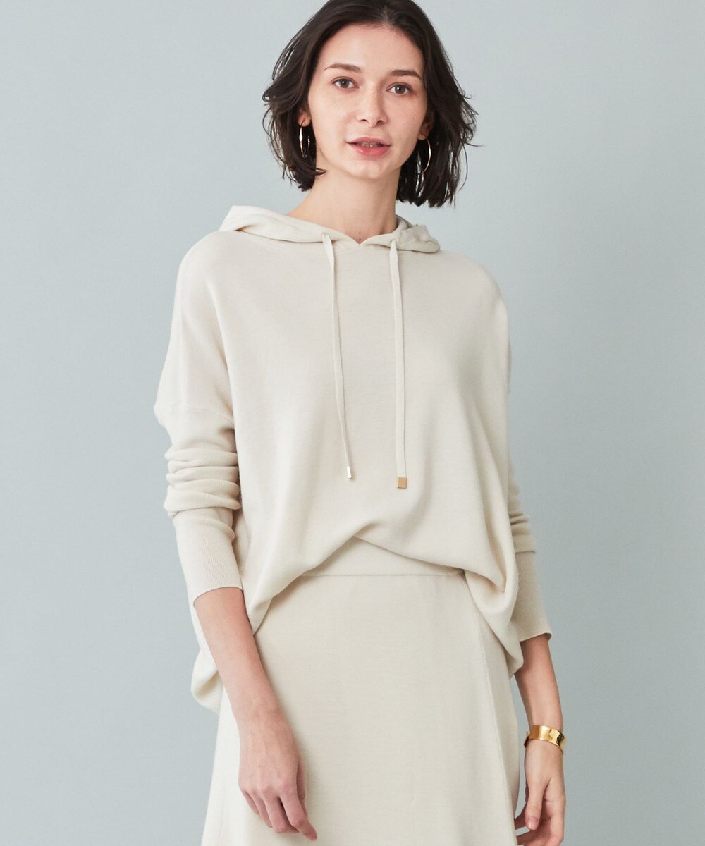 【オンワード】 BEIGE,>トップス CAILLE / ニットパーカー Camel 4 レディース 【送料無料】