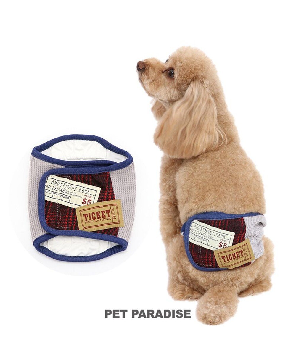 PET PARADISE>ペットグッズ 犬 服 マナーベルト ワッペン付き - Ｓの画像