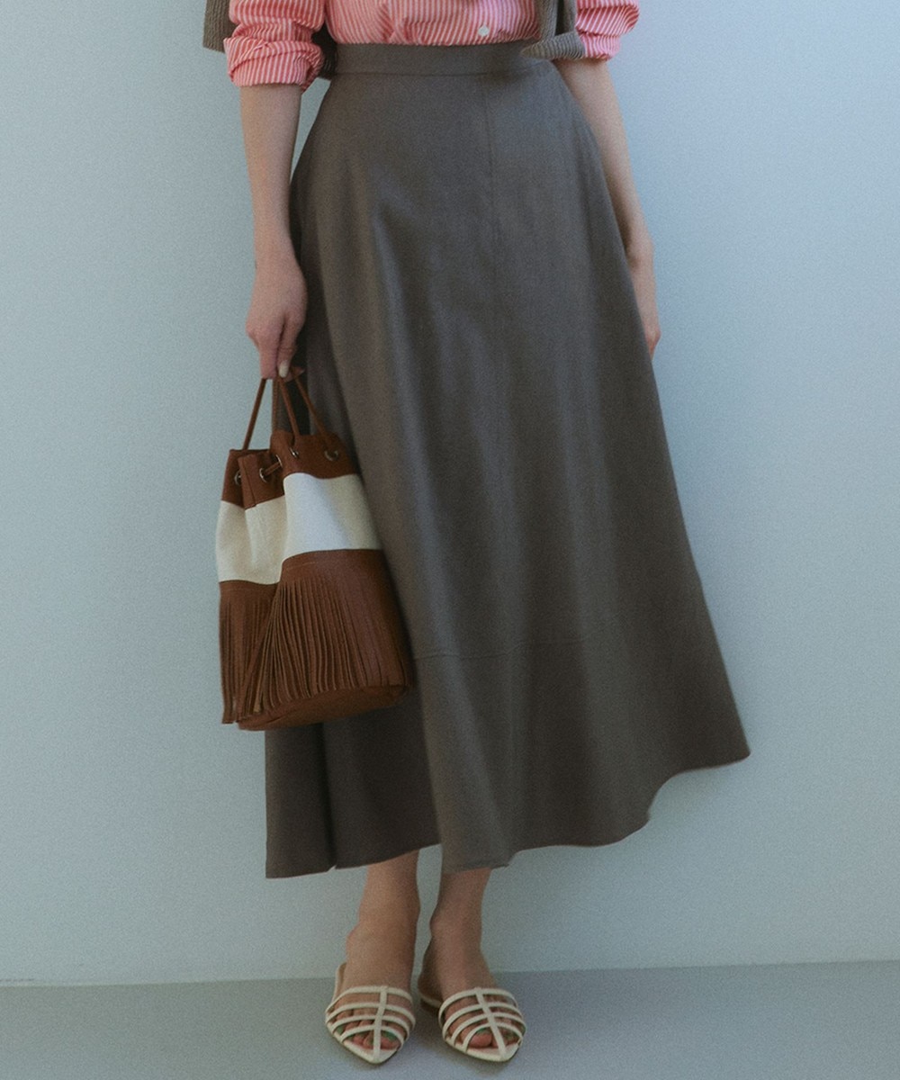 【オンワード】 23区>スカート 【セットアップ対応】リネンレーヨンストレッチ フレア スカート ダークブラウン 36 レディース 【オンワード】 23区>スカート 【セットアップ対応】リネンレーヨンストレッチ フレア スカート ダークブラウン 36 レディース