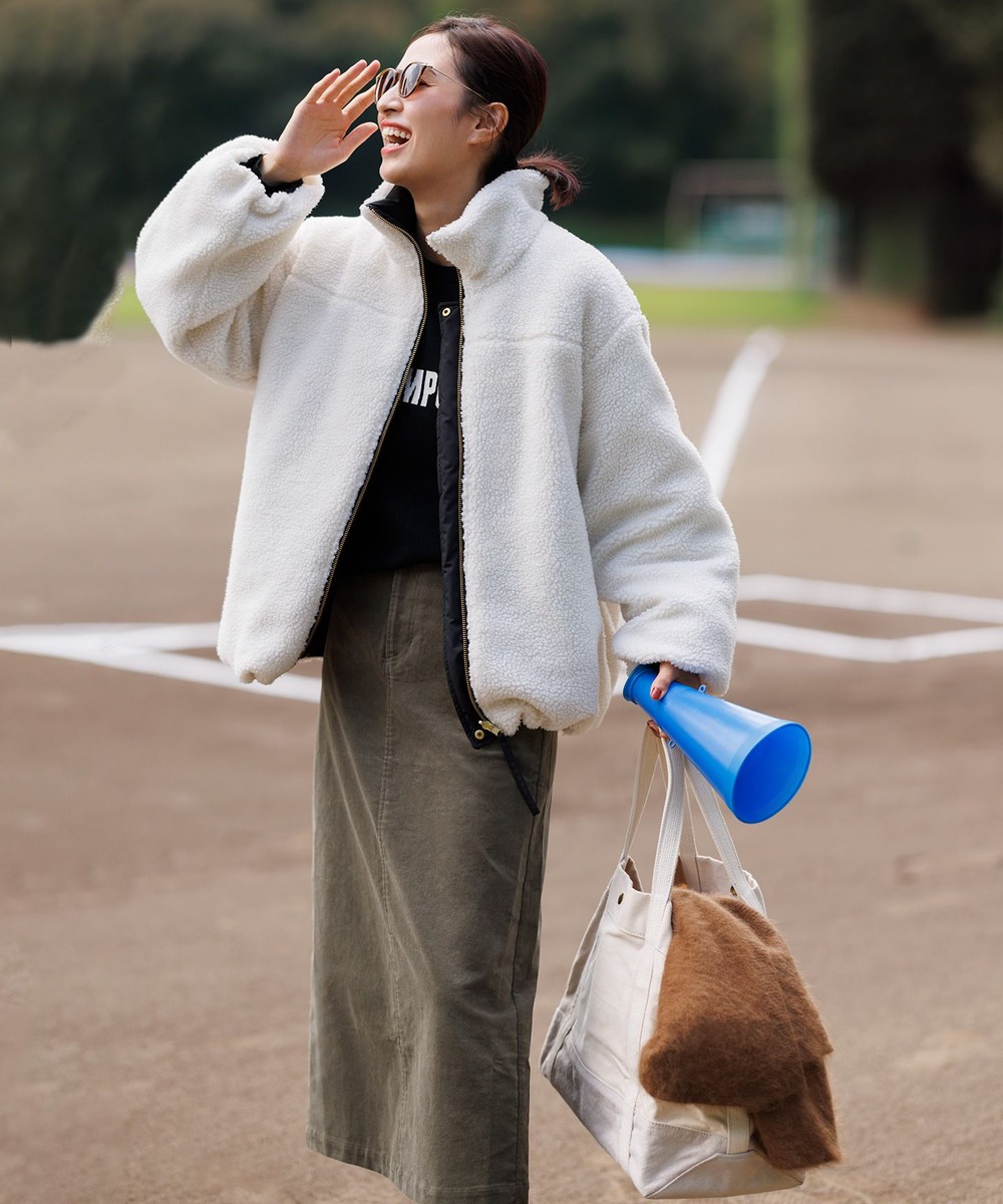 【洗える/ストレッチ】ストレッチコーデュロイ Iラインスカート