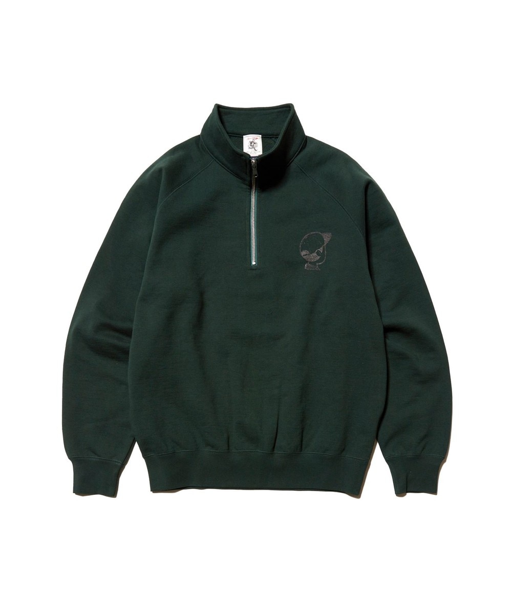 【オンワード】 J.PRESS MEN>トップス 【AaronChang】【UNISEX】ワンポイントハーフジップ スウェットシャツ グリーン L メンズ 【オンワード】 J.PRESS MEN>トップス 【AaronChang】【UNISEX】ワンポイントハーフジップ スウェットシャツ グリーン L メンズ