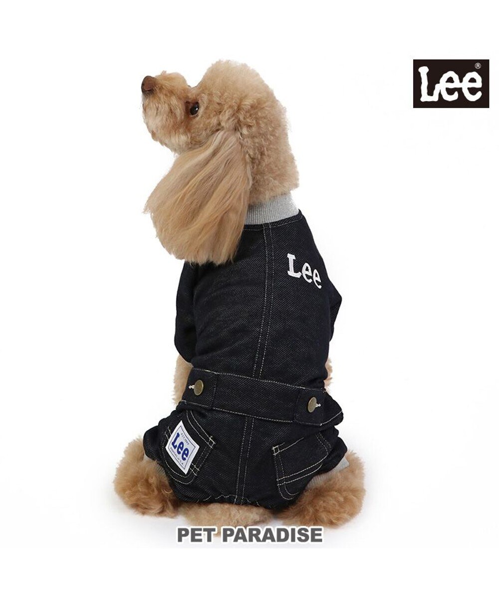 PET PARADISE>ペットグッズ Ｌｅｅ ニット デニム ロンパース 小型犬 紺（ネイビー・インディゴ） Ｓ 【送料無料】