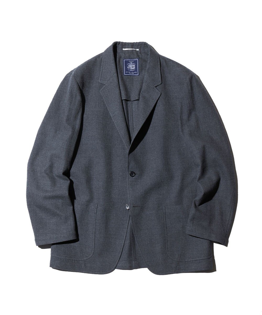 【オンワード】 J.PRESS MEN>ジャケット/アウター 【J.PRESS ORIGINALS】WOOL/COTTON SERGE 3B OLD FIT JACKET グレー 38 メンズ