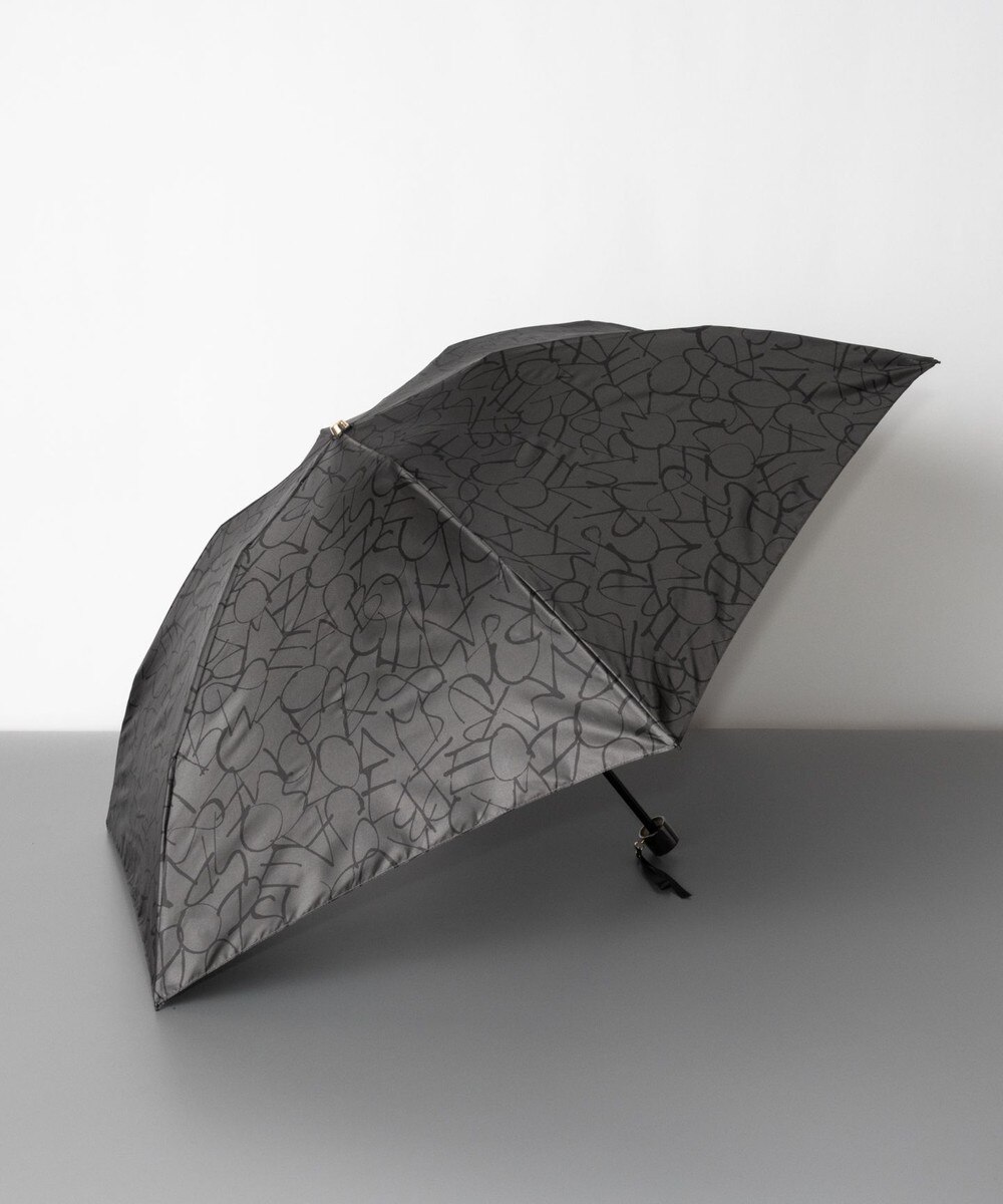 50%OFF！AURORA>ファッション雑貨 Beaurance（ビューランス）モノグラムプリント雨傘（折り畳みミニ傘） ミディアムグレー FREE レディース 【送料無料】