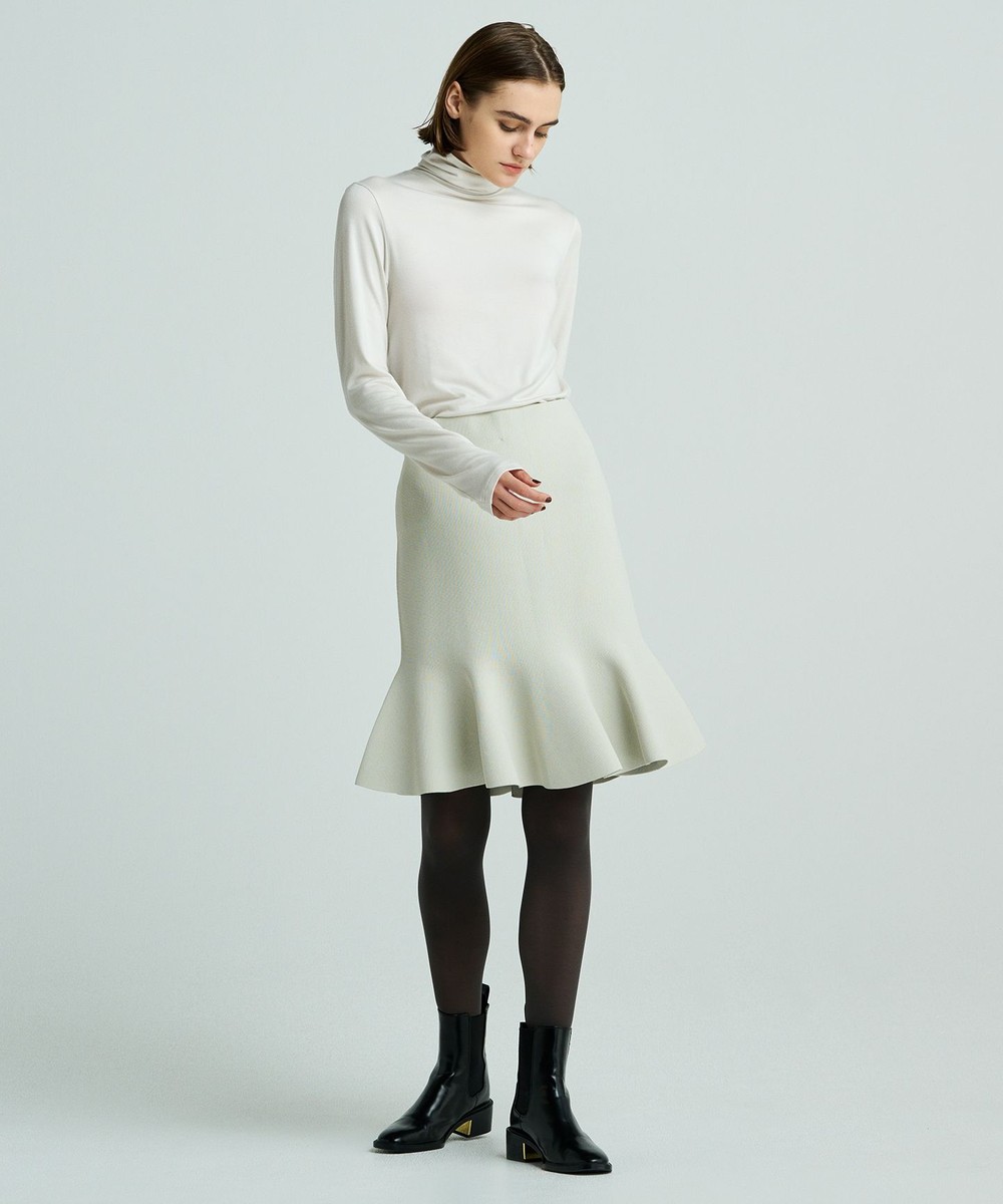 【オンワード】 uncrave>スカート 【洗える】スムースニット ミニスカート(uncrave WHITE) ミントグレー 1 レディース 【オンワード】 uncrave>スカート 【洗える】スムースニット ミニスカート(uncrave WHITE) ミントグレー 1 レディース