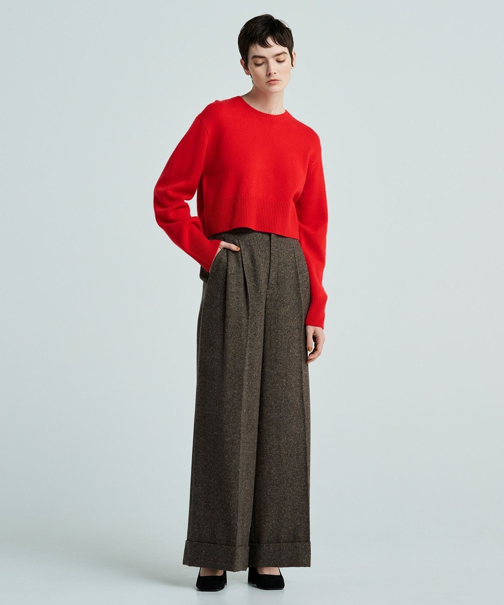 【オンワード】 uncrave>パンツ ネップツイード パンツ(uncrave WHITE) ネップブラウン 0 レディース 【オンワード】 uncrave>パンツ ネップツイード パンツ(uncrave WHITE) ネップブラウン 0 レディース