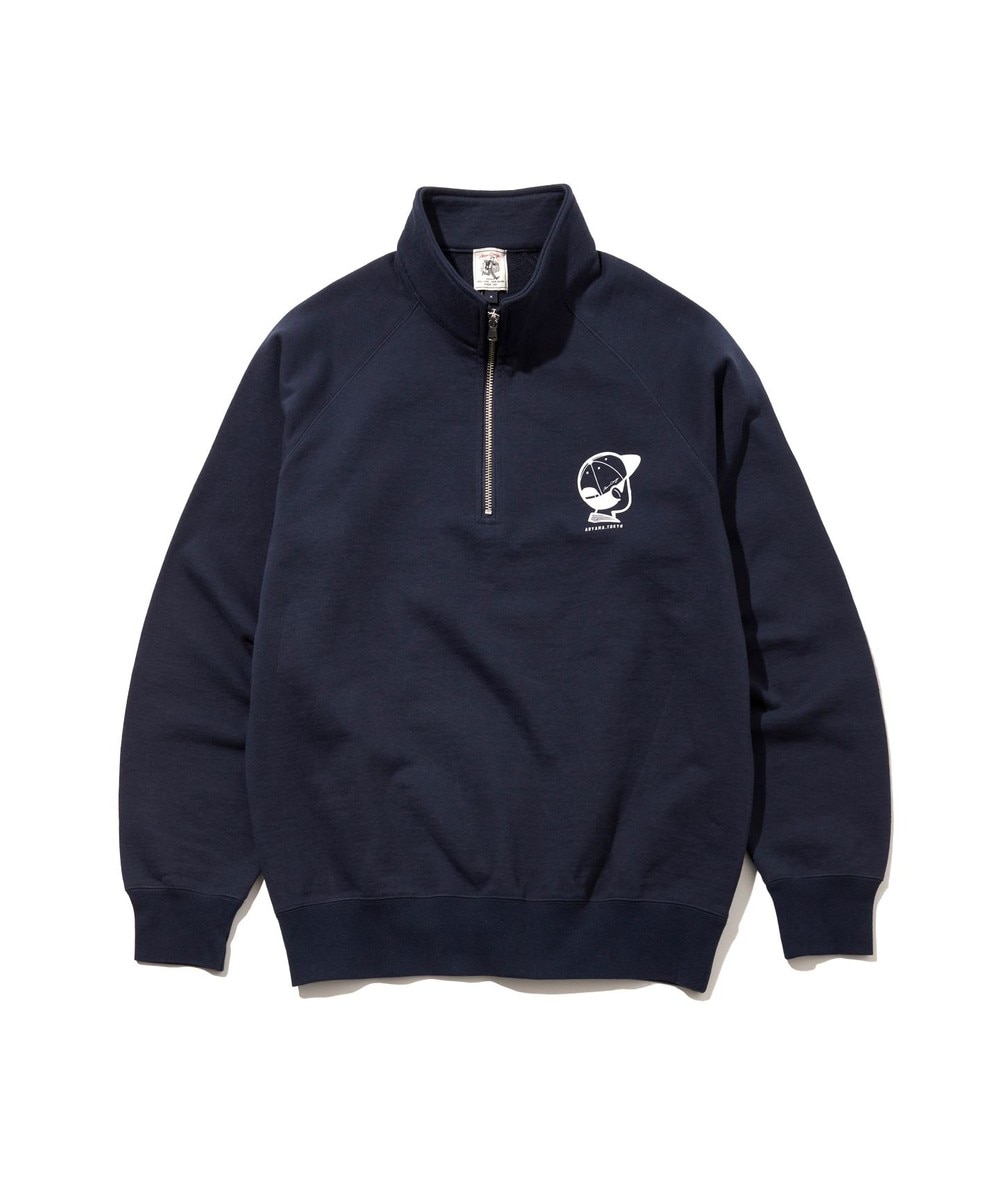 【オンワード】 J.PRESS MEN>トップス 【AaronChang】【UNISEX】ワンポイントハーフジップ スウェットシャツ ネイビー XS メンズ 【オンワード】 J.PRESS MEN>トップス 【AaronChang】【UNISEX】ワンポイントハーフジップ スウェットシャツ ネイビー XS メンズ