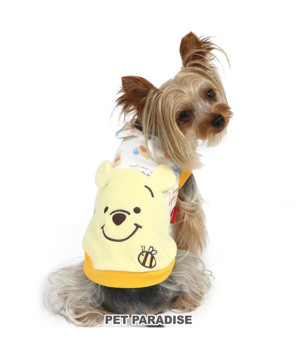 PET PARADISE>ペットグッズ 犬 服 ディズニー くまのプーさん トレーナー 【小型犬】 フレンズ柄 黄 ３Ｓ