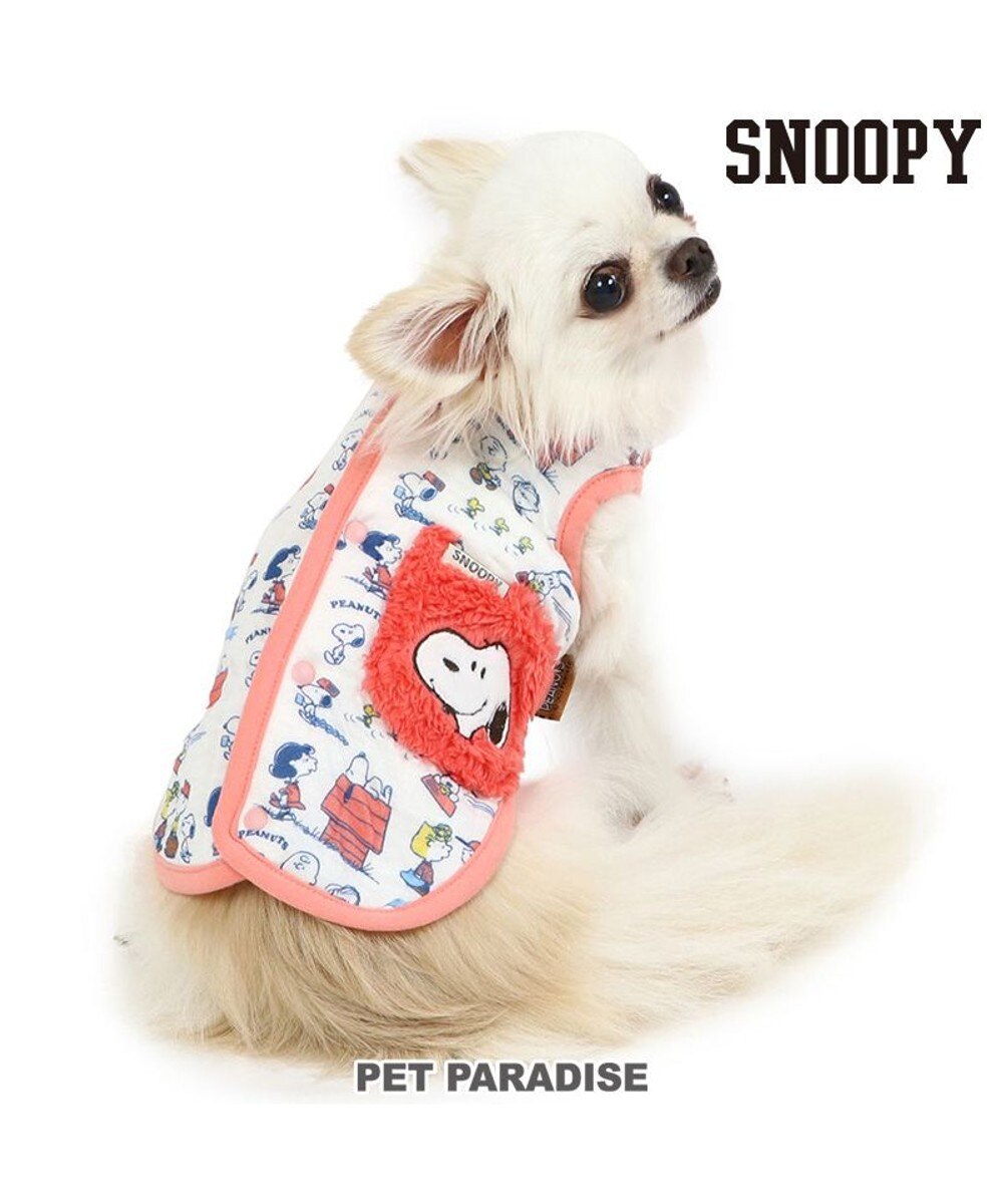 PET PARADISE>ペットグッズ スヌーピー ふわりとキルト ベスト 小型犬 オレンジ ＤＳＳ