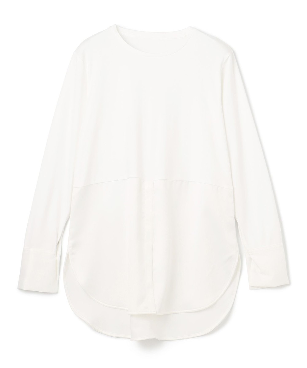 【洗える/抗菌防臭】シャツコンビレイヤードTシャツ