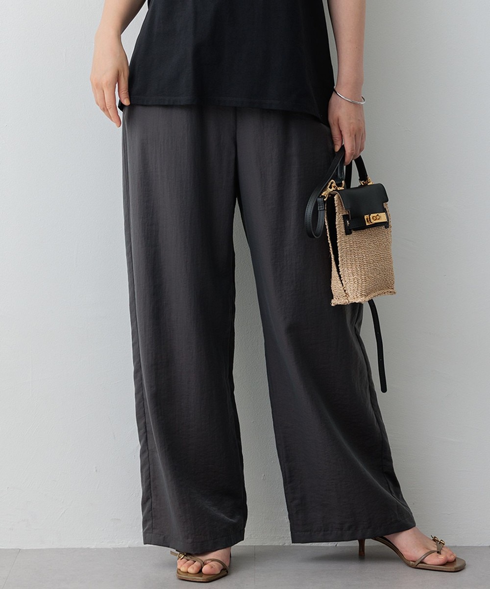 【オンワード】 23区 L(大きいサイズ)>パンツ 【SLOW/一部店舗限定】ブライトヴィンテージクロス ワイドパンツ グレー 46 レディース 【オンワード】 23区 L(大きいサイズ)>パンツ 【SLOW/一部店舗限定】ブライトヴィンテージクロス ワイドパンツ グレー 46 レディース