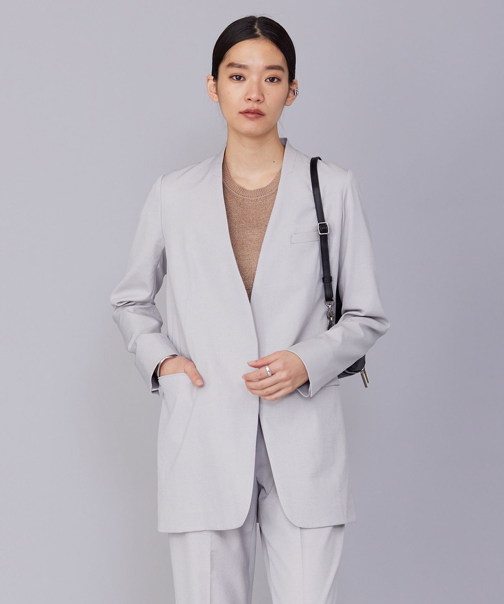 【オンワード】 ICB>ジャケット/アウター 【セットアップ対応・洗える】 LooseWeave ノーカラージャケット トープ 0 レディース 【オンワード】 ICB>ジャケット/アウター 【セットアップ対応・洗える】 LooseWeave ノーカラージャケット トープ 0 レディース