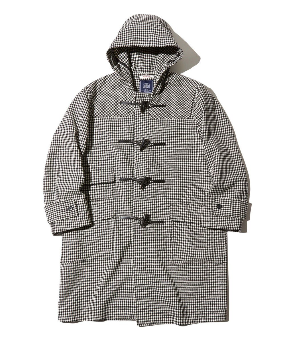 【オンワード】 J.PRESS MEN>ジャケット/アウター 【J.PRESS ORIGINALS】JAPAN T/W TWEED CHANGE POCKETS DUFFLE COAT / JAPAN MADE ブラック LL メンズ