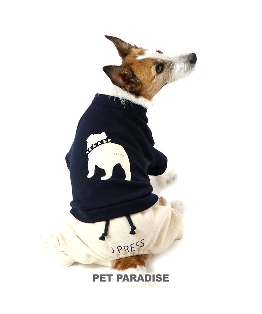 ＜オンワード＞PET PARADISE>ペットグッズ J.PRESS パンツつなぎ バックブルドッグ 小型犬 紺（ネイビー・インディゴ） ＤＳＳ 【送料無料】