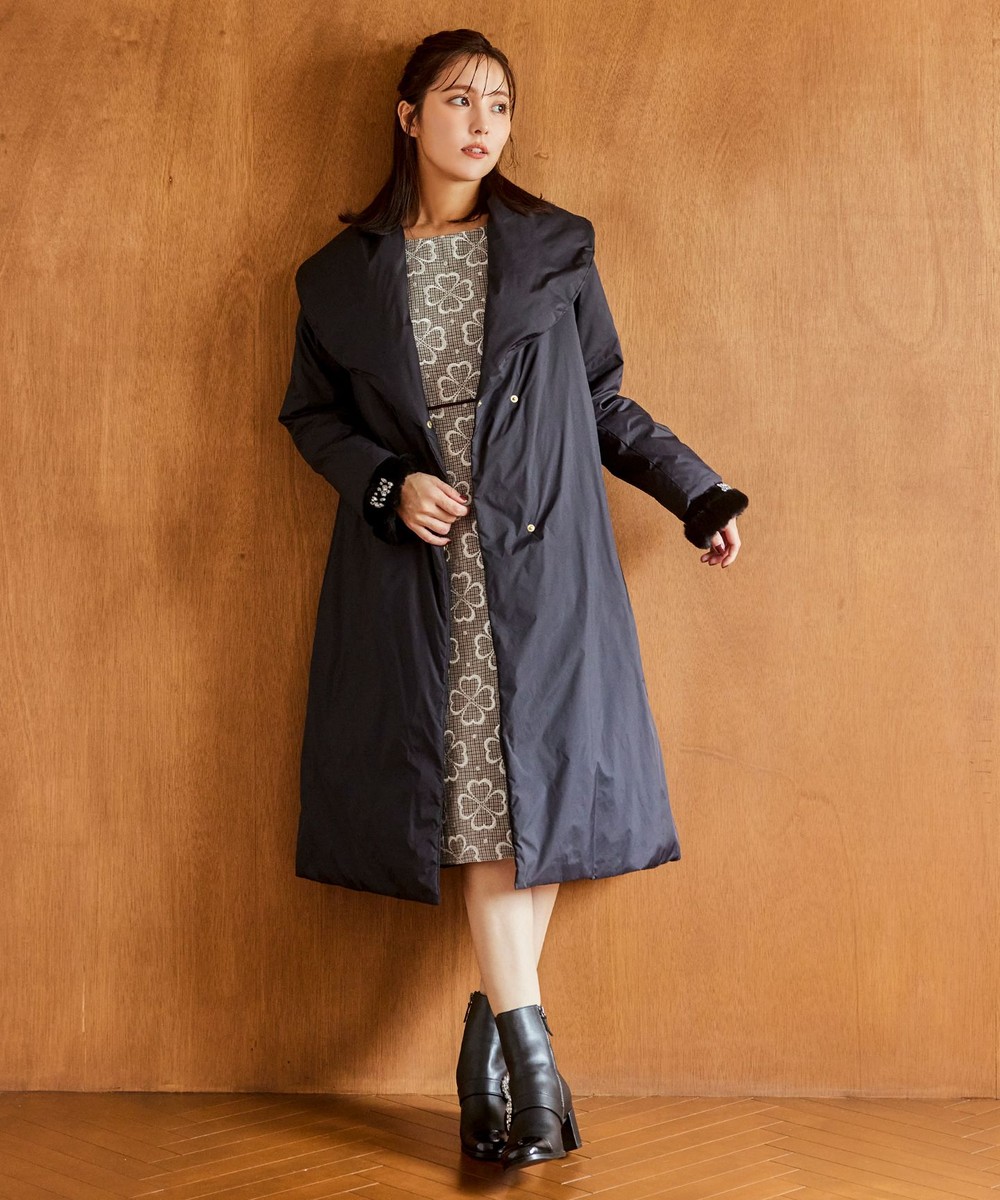 【オンワード】 TOCCA>ジャケット/アウター FLUFFY PILLOW ロングダウンコート ブラック 0 レディース 【オンワード】 TOCCA>ジャケット/アウター FLUFFY PILLOW ロングダウンコート ブラック 0 レディース