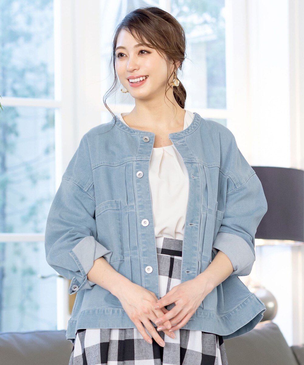 【洗える】デニムオーバージャケット