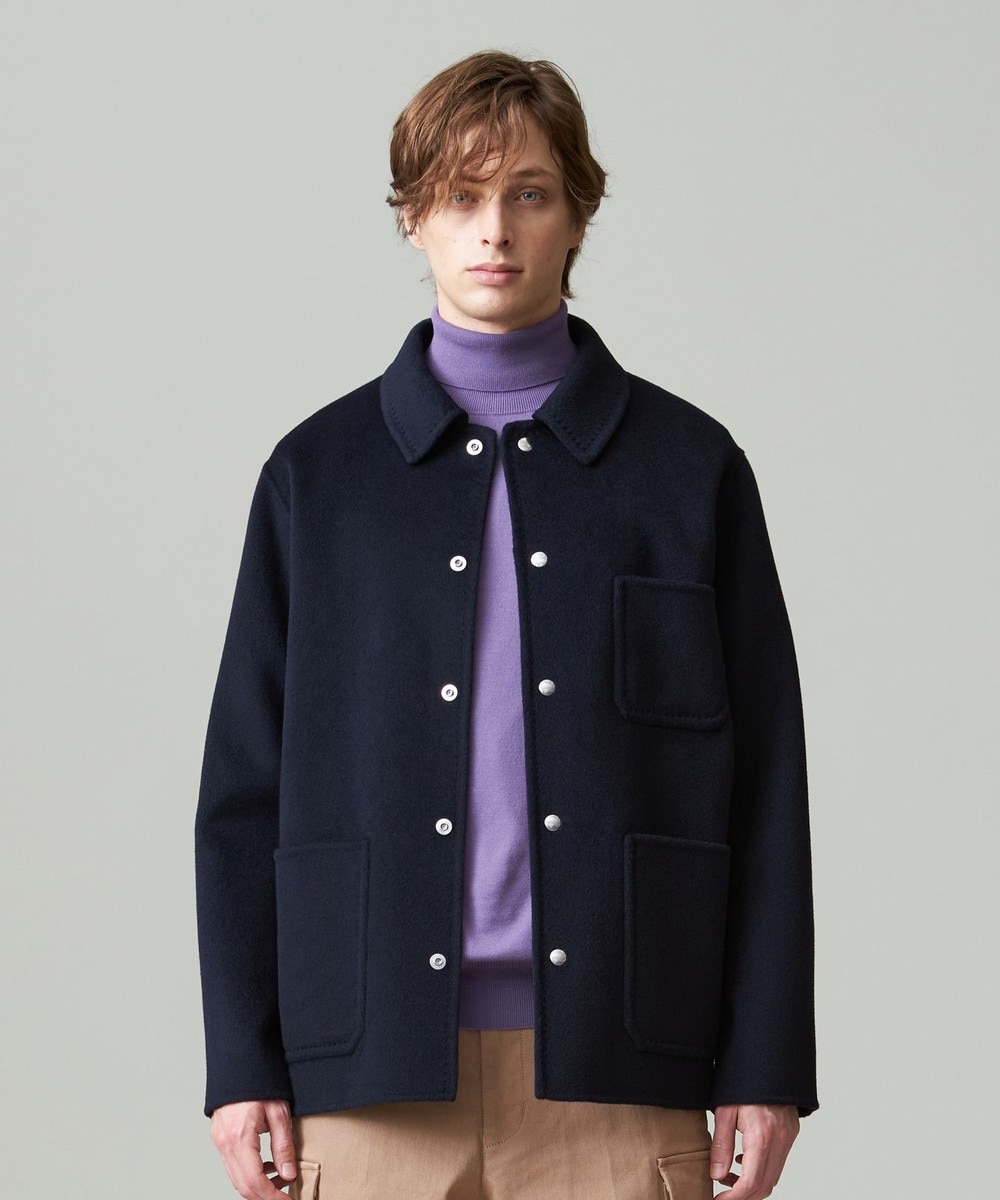 【オンワード】 J.PRESS MEN>ジャケット/アウター 【WEB限定カラー有】カシミアWフェイス 3パッチ カバーオール ネイビー L メンズ 【オンワード】 J.PRESS MEN>ジャケット/アウター 【WEB限定カラー有】カシミアWフェイス 3パッチ カバーオール ネイビー L メンズ