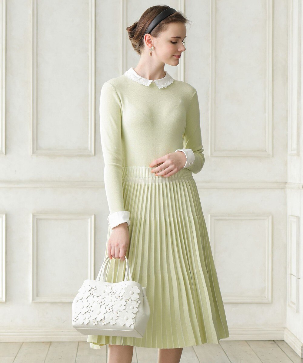 【オンワード】 TOCCA>ワンピース 【洗える!】LUNA ニットドレス ライトグリーン M レディース 【送料無料】