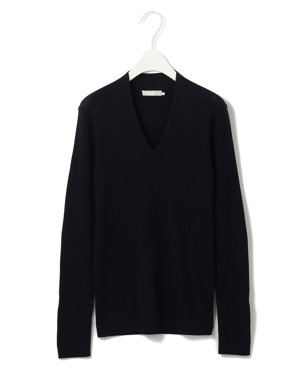 【オンワード】 ICB>トップス 【新色追加・洗える】エクストラファインメリノ Vネックプルオーバー ネイビー S レディース 【オンワード】 ICB>トップス 【新色追加・洗える】エクストラファインメリノ Vネックプルオーバー ネイビー S レディース