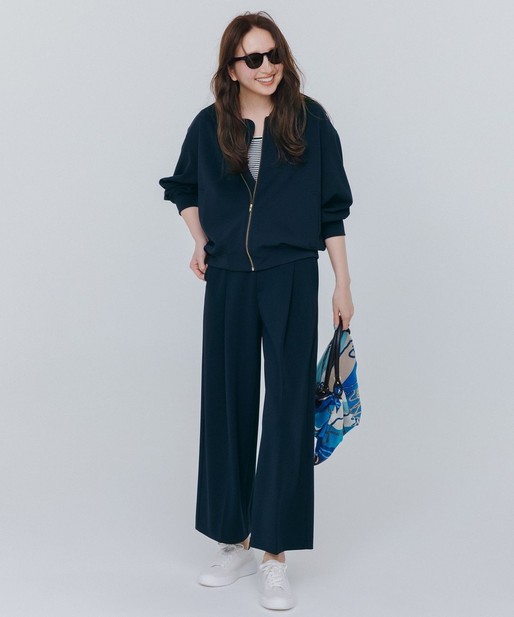 【オンワード】 UNFILO>パンツ 【11サイズ展開】 BEAUTY MOVE タックワイドパンツ ネイビー S レディース 【オンワード】 UNFILO>パンツ 【11サイズ展開】 BEAUTY MOVE タックワイドパンツ ネイビー S レディース