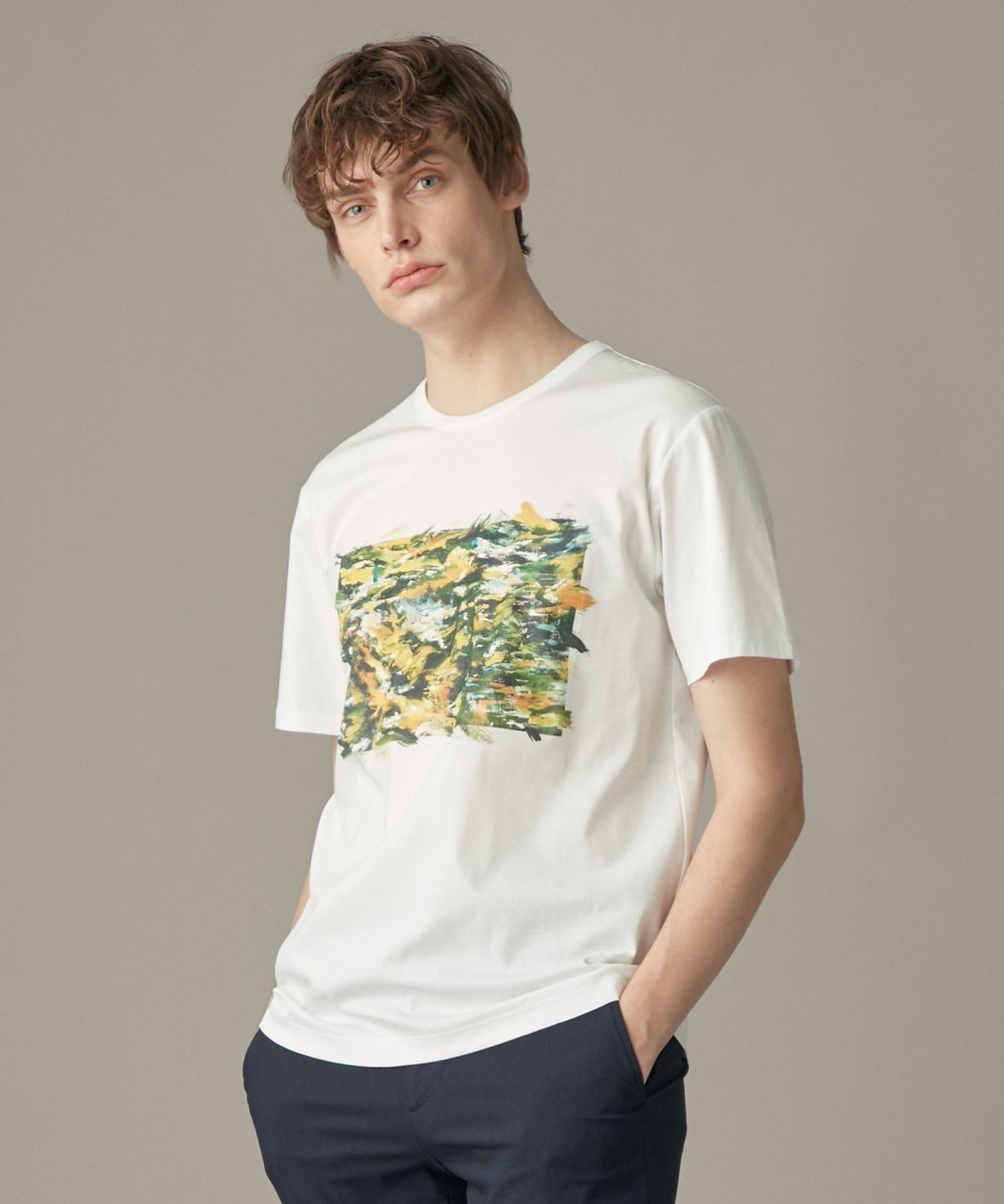 【オンワード】 JOSEPH MEN>トップス ブラッシュドプリント Tシャツ ブラック 44 メンズ 【送料無料】