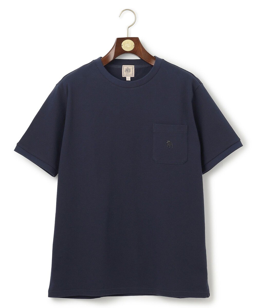 【オンワード】 J.PRESS MEN>トップス 【WEB・一部店舗限定】カノコバックブル Tシャツ ネイビー S メンズ