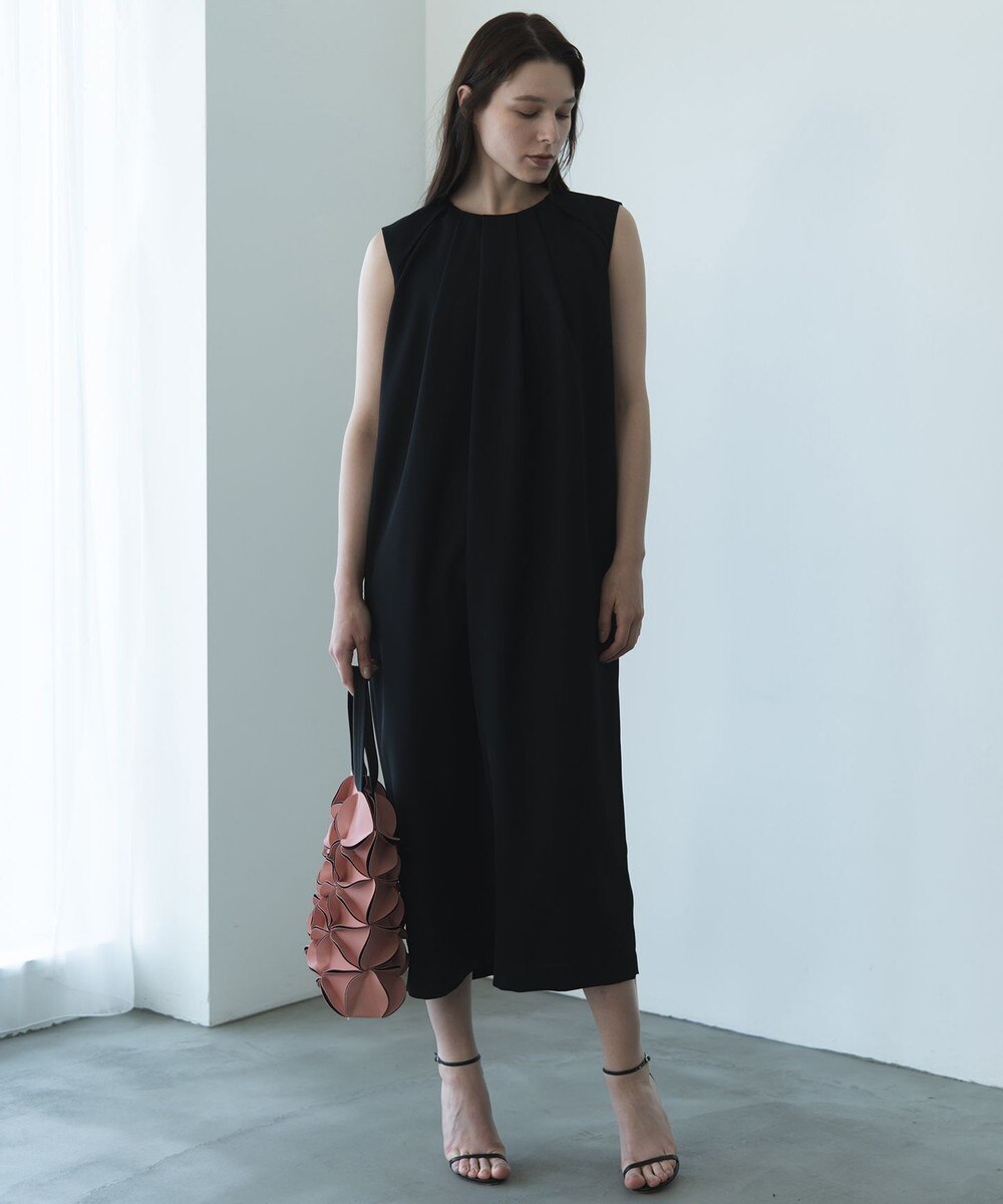 【オンワード】 自由区>ワンピース 【カトリエムブーケ】Robe de sac タックディテールドレス ネイビー 32 レディース 【オンワード】 自由区>ワンピース 【カトリエムブーケ】Robe de sac タックディテールドレス ネイビー 32 レディース