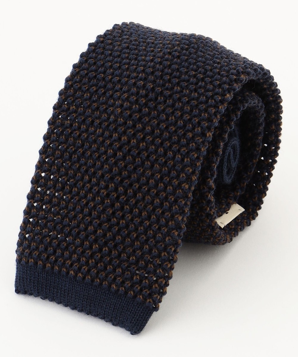 【オンワード】 J.PRESS MEN>スーツ/ネクタイ 【J.PRESS KNIT TIE COLLECTION】無地 ニットネクタイ ブラウン F メンズ