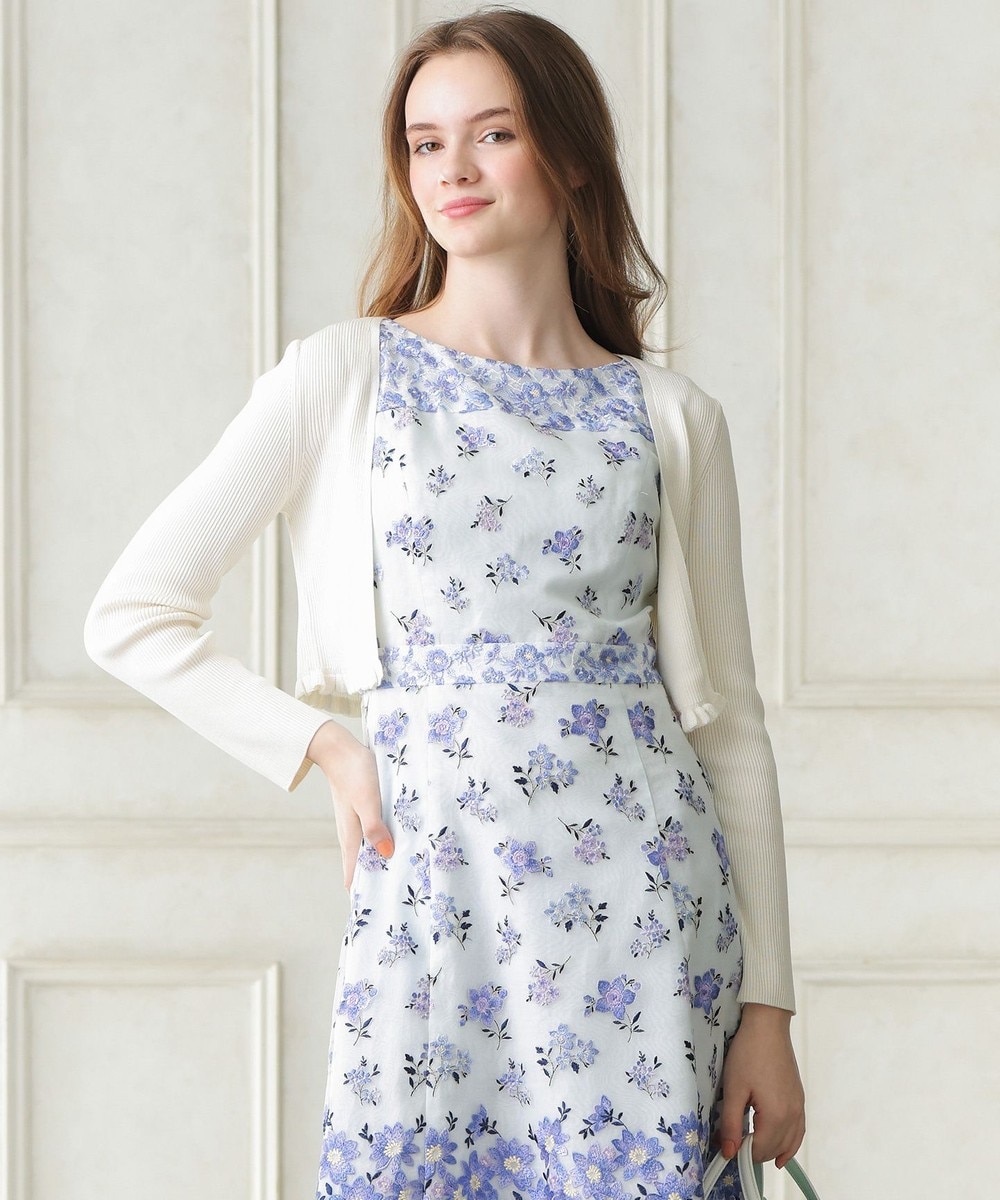 【オンワード】 TOCCA>トップス 【洗える!】FRILL SILK BOLERO ボレロ アイボリー XS レディース 【送料無料】