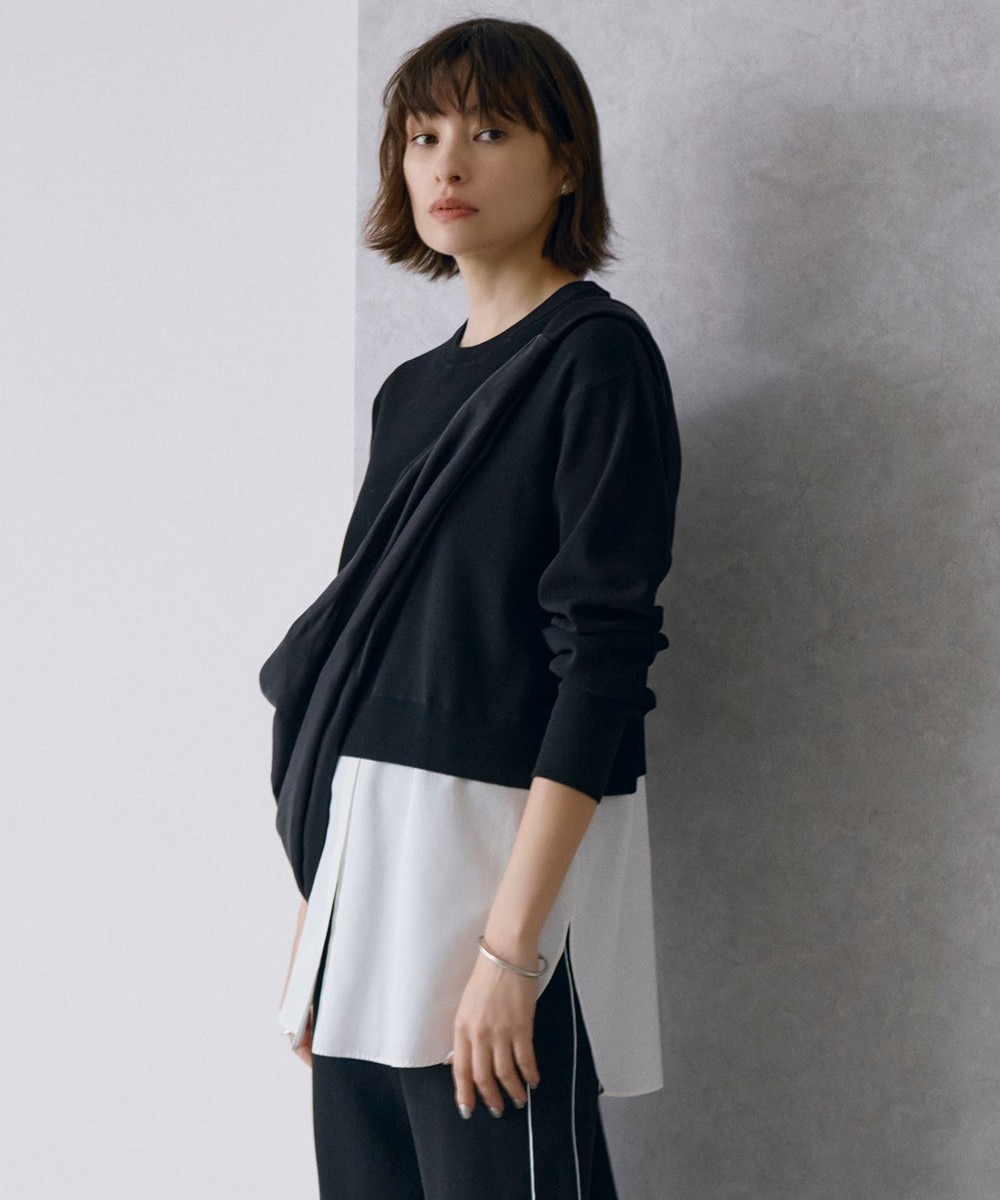 【オンワード】 ICB L(大きいサイズ)>トップス 【WEB & 一部店舗限定カラーあり】クロスコンビ ニットプルオーバー ブラック XL レディース 【オンワード】 ICB L(大きいサイズ)>トップス 【WEB & 一部店舗限定カラーあり】クロスコンビ ニットプルオーバー ブラック XL レディース