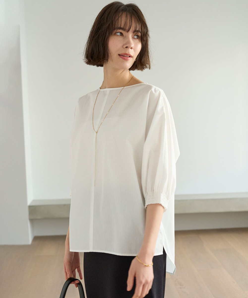 【オンワード】 UNFILO>トップス イージーケア ドルマンブラウス オフ M レディース 【オンワード】 UNFILO>トップス イージーケア ドルマンブラウス オフ M レディース