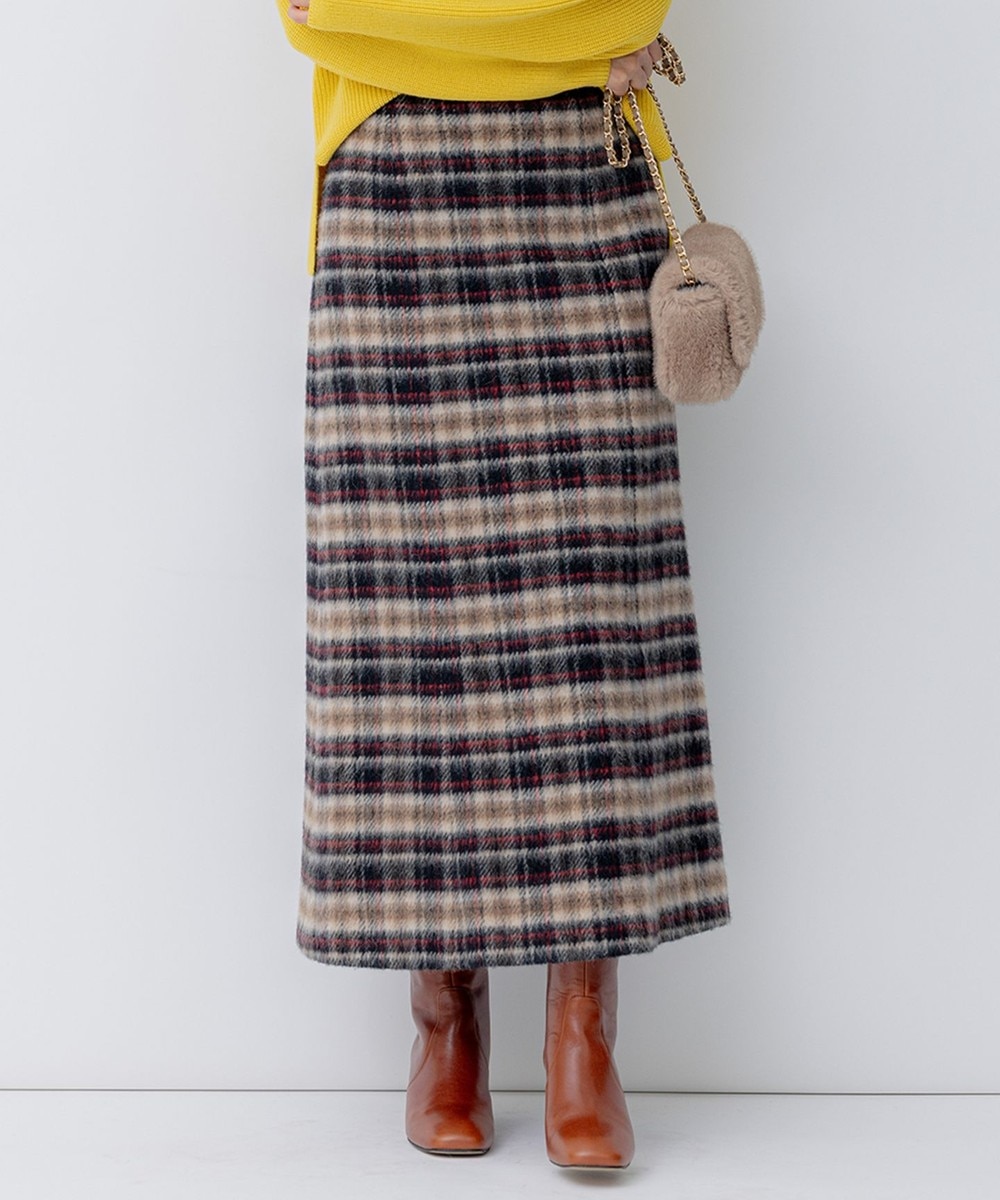 【オンワード】 23区>スカート シャギーチェック スカート ブラウンチェック 36 レディース 【オンワード】 23区>スカート シャギーチェック スカート ブラウンチェック 36 レディース