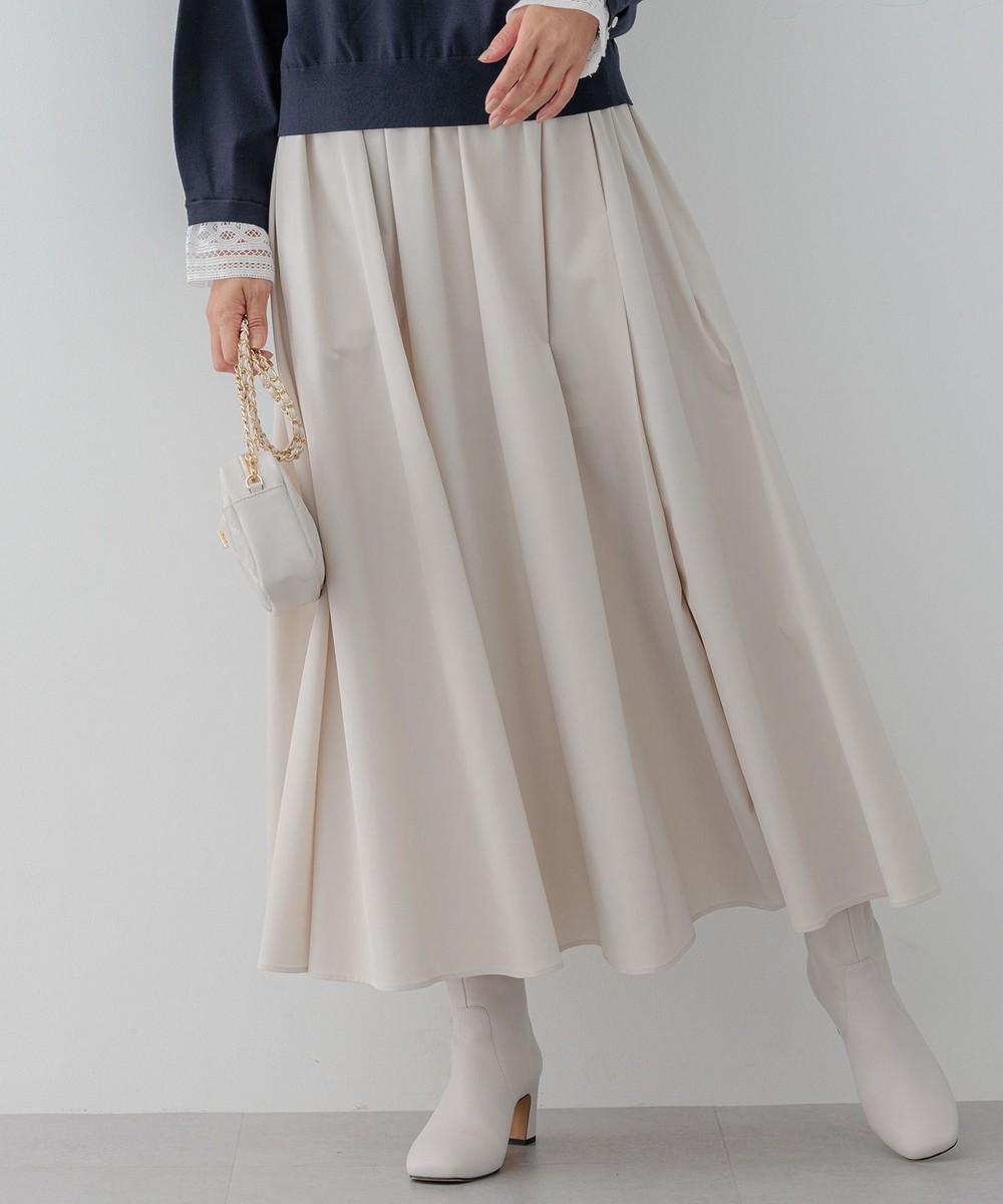 【オンワード】 23区>スカート 【洗える】ブライトタフタ ギャザー スカート ベージュ 40 レディース 【オンワード】 23区>スカート 【洗える】ブライトタフタ ギャザー スカート ベージュ 40 レディース