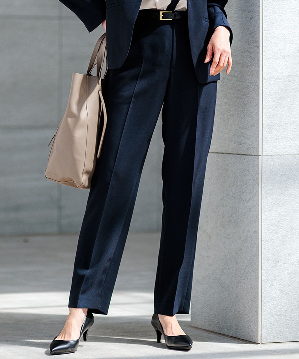 【オンワード】 23区>パンツ 【セットアップ対応/洗える】ドライツイル テーパードパンツ ネイビー 36 レディース 【オンワード】 23区>パンツ 【セットアップ対応/洗える】ドライツイル テーパードパンツ ネイビー 36 レディース