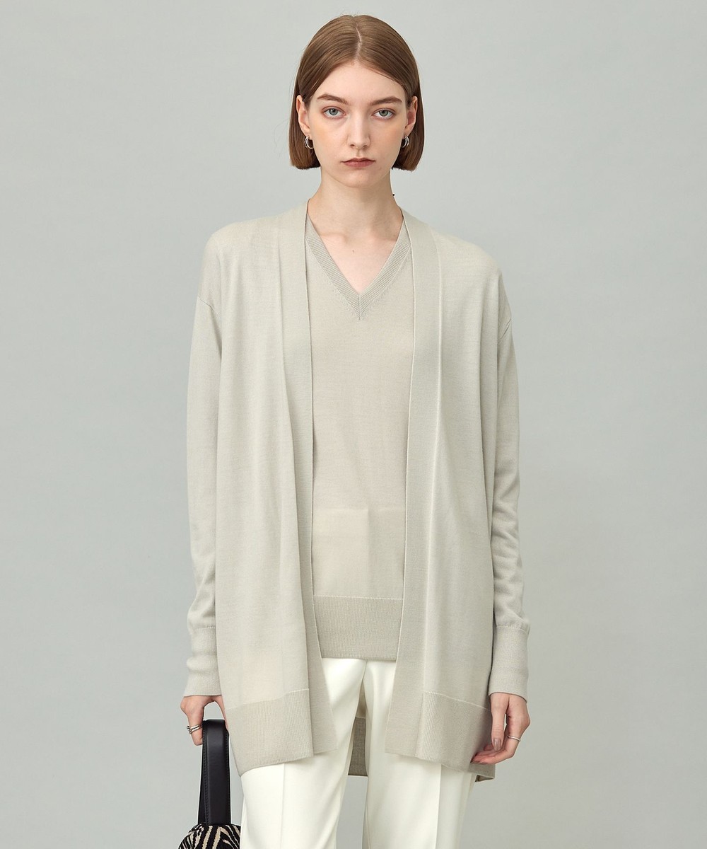 【オンワード】 ICB L(大きいサイズ)>トップス 【洗える】コンパクトファインウール ロングカーディガン トープ L レディース 【オンワード】 ICB L(大きいサイズ)>トップス 【洗える】コンパクトファインウール ロングカーディガン トープ L レディース