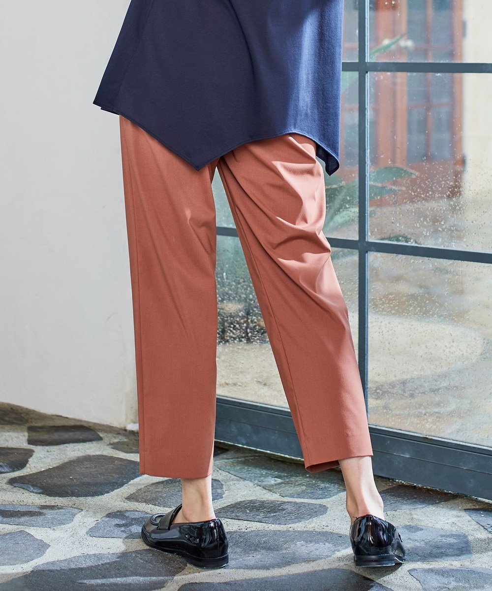 【オンワード】 J.PRESS LADIES>パンツ 【洗える】マイクロタイプライターストレッチ テーパード パンツ オレンジ 9 レディース 【オンワード】 J.PRESS LADIES>パンツ 【洗える】マイクロタイプライターストレッチ テーパード パンツ オレンジ 9 レディース