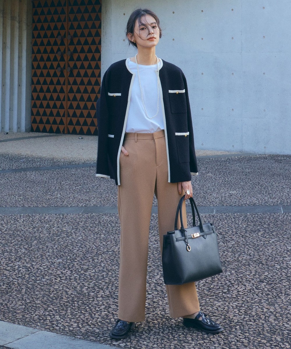 【オンワード】 自由区 L(大きいサイズ)>パンツ 【洗える】2WAYダブルクロスストレート パンツ ブラウン 44 レディース 【オンワード】 自由区 L(大きいサイズ)>パンツ 【洗える】2WAYダブルクロスストレート パンツ ブラウン 44 レディース