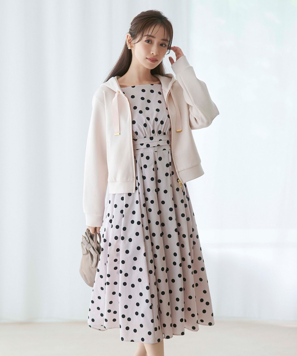 【オンワード】 TOCCA>ワンピース 【再入荷!sweet11月号掲載】【洗える・消臭】POLKA RAIN ドット柄ドレス ベージュ 2 レディース 【オンワード】 TOCCA>ワンピース 【再入荷!sweet11月号掲載】【洗える・消臭】POLKA RAIN ドット柄ドレス ベージュ 2 レディース