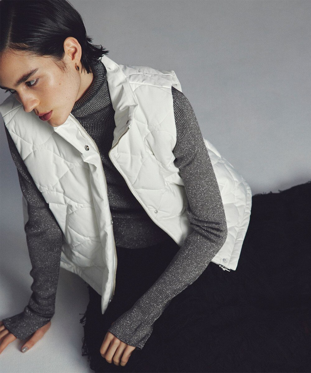 【オンワード】 uncrave>ジャケット/アウター 【手洗い可】パディング ベスト オフ F レディース