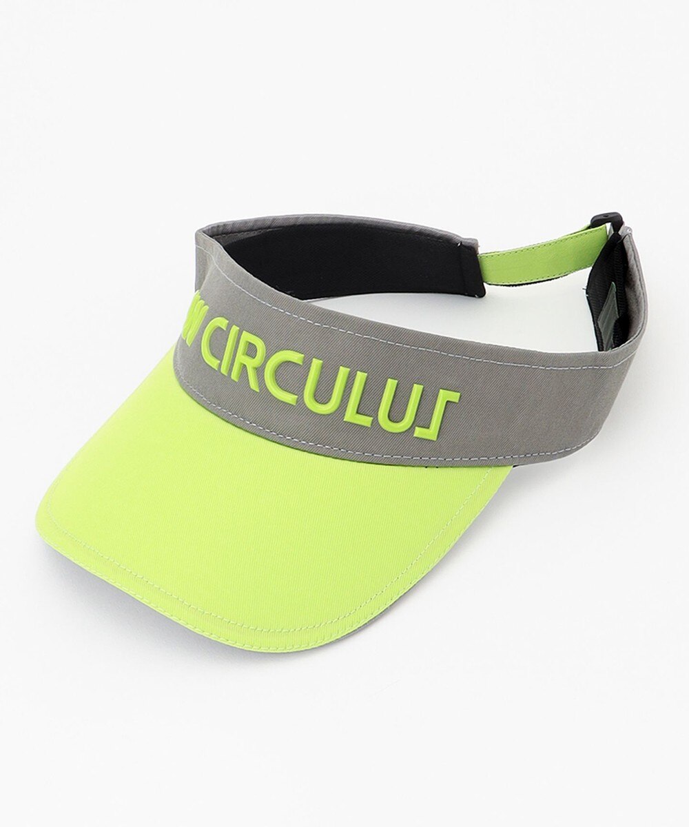PW CIRCULUS>帽子 【UNISEX】ロゴ サンバイザー ライトグレー F メンズ 【送料無料】