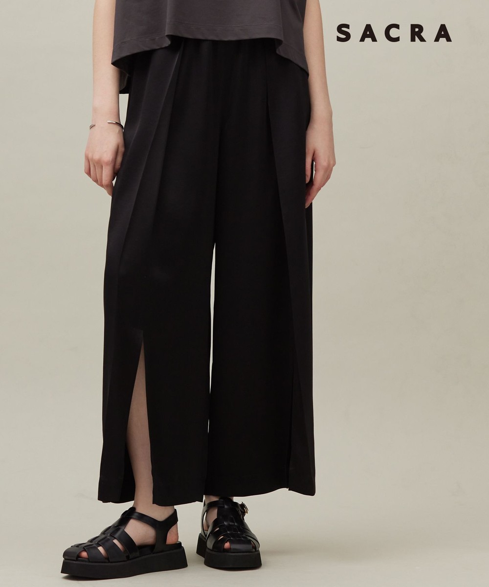 【オンワード】 23区>パンツ 【SACRA】トリアセサテン パンツ ブラック 36 レディース 【オンワード】 23区>パンツ 【SACRA】トリアセサテン パンツ ブラック 36 レディース