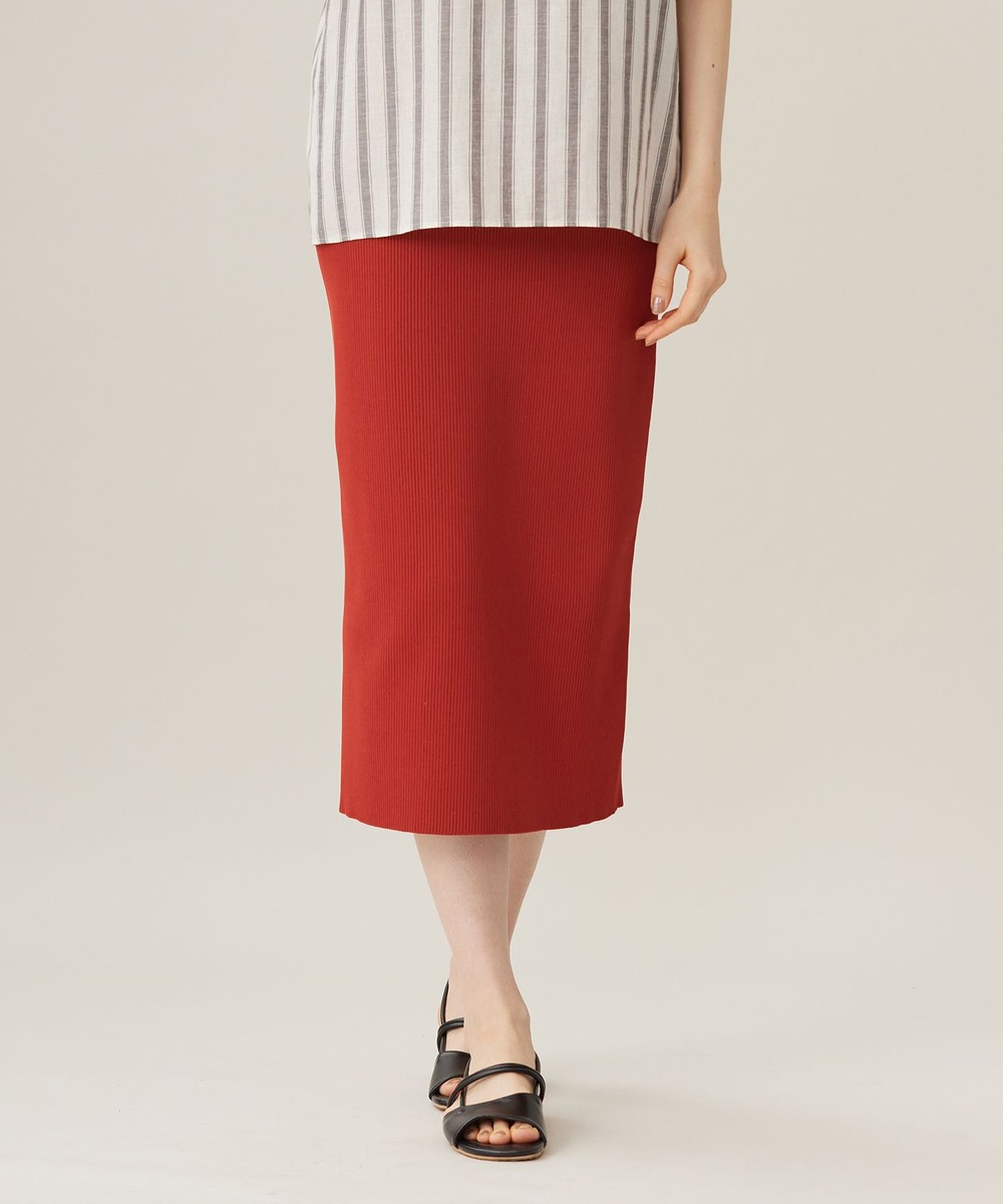 【オンワード】 自由区 S(小さいサイズ)>スカート 【洗える】リブストレッチタイト スカート レッド 32 レディース 【オンワード】 自由区 S(小さいサイズ)>スカート 【洗える】リブストレッチタイト スカート レッド 32 レディース