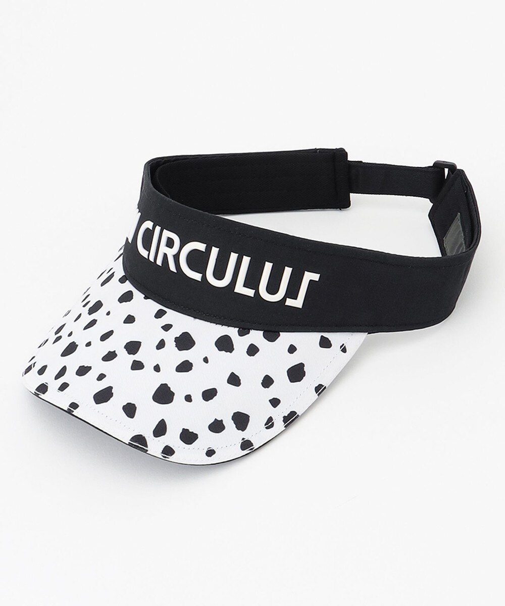 PW CIRCULUS>帽子 【UNISEX】ロゴ サンバイザー ブラック F メンズ 【送料無料】
