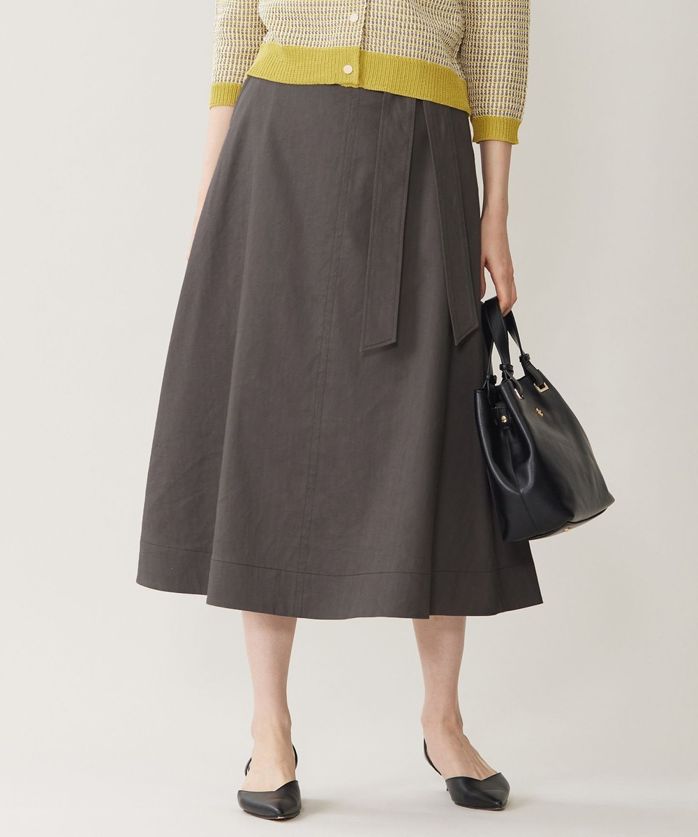 【オンワード】 自由区>スカート 【洗える】リネンビスコースストレッチフレア スカート スレート 36 レディース 【オンワード】 自由区>スカート 【洗える】リネンビスコースストレッチフレア スカート スレート 36 レディース