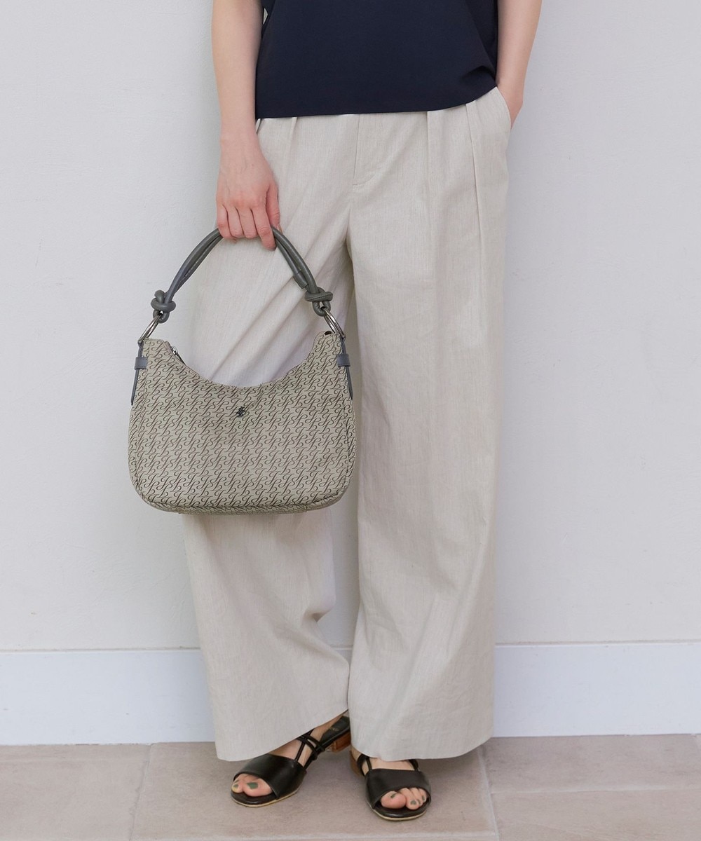 【オンワード】 自由区>パンツ 【セットアップ対応・洗える】リネンビスコースストレッチワイド パンツ フラックス 42 レディース 【オンワード】 自由区>パンツ 【セットアップ対応・洗える】リネンビスコースストレッチワイド パンツ フラックス 42 レディース