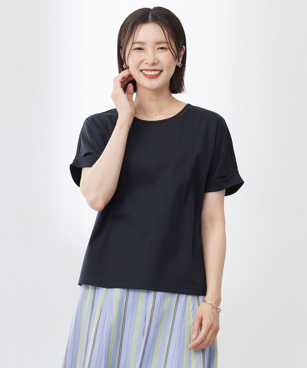 【オンワード】 J.PRESS LADIES L(大きいサイズ)>トップス 【WEB限定カラーあり・洗える】コットンスムース ハシゴレース カットソー ネイビー T15 レディース 【オンワード】 J.PRESS LADIES L(大きいサイズ)>トップス 【WEB限定カラーあり・洗える】コットンスムース ハシゴレース カットソー ネイビー T15 レディース