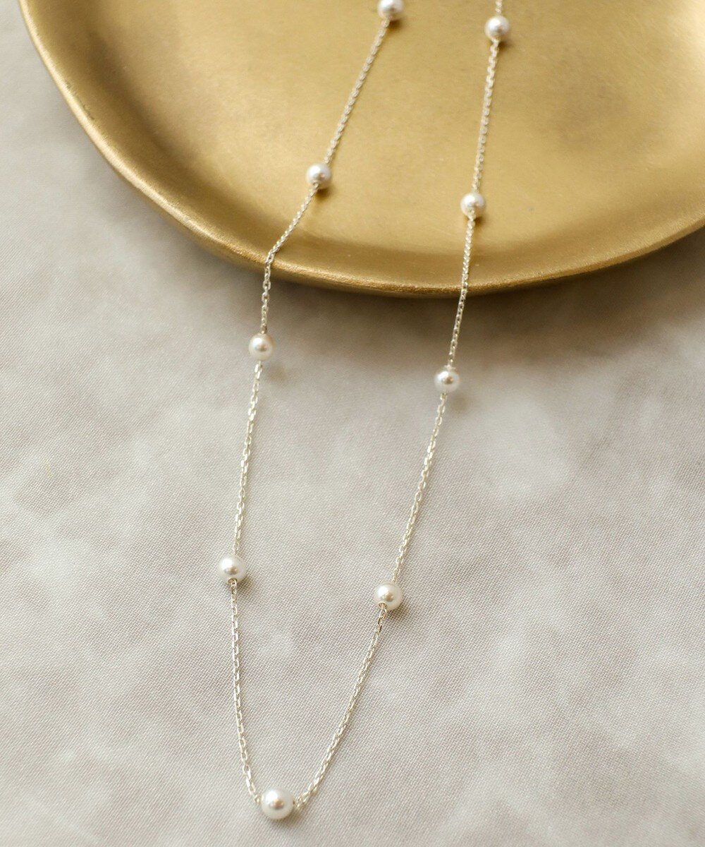 シルバーパールネックレス