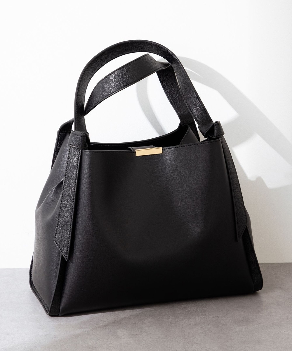 【オンワード】 組曲>バッグ ノットデザイン トートバック ブラック F レディース 【オンワード】 組曲>バッグ ノットデザイン トートバック ブラック F レディース